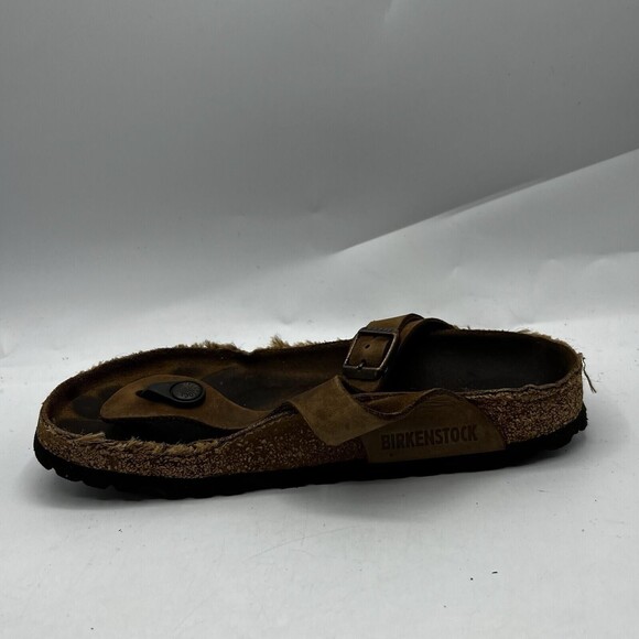 Birkenstock Gizeh Thongs Womens Size 5 R 36 Bronze Brown Germany Made Flat Shoes - Picture 5 of 12